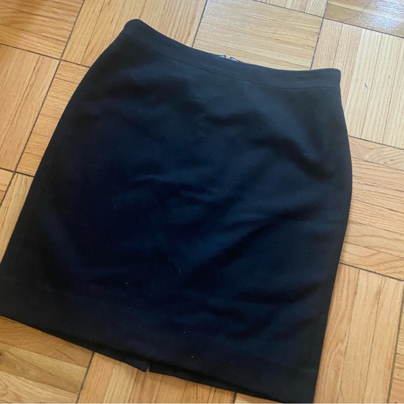 JCREW black wool lined pencil skirt - Picture 1 of 4